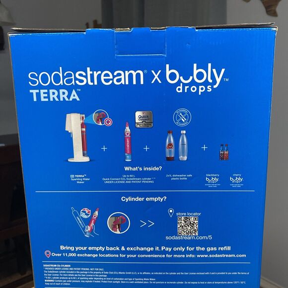 Sodastream X bubly drops Terra Classics Sparkling Water Maker Bundle White - Picture 8 of 8